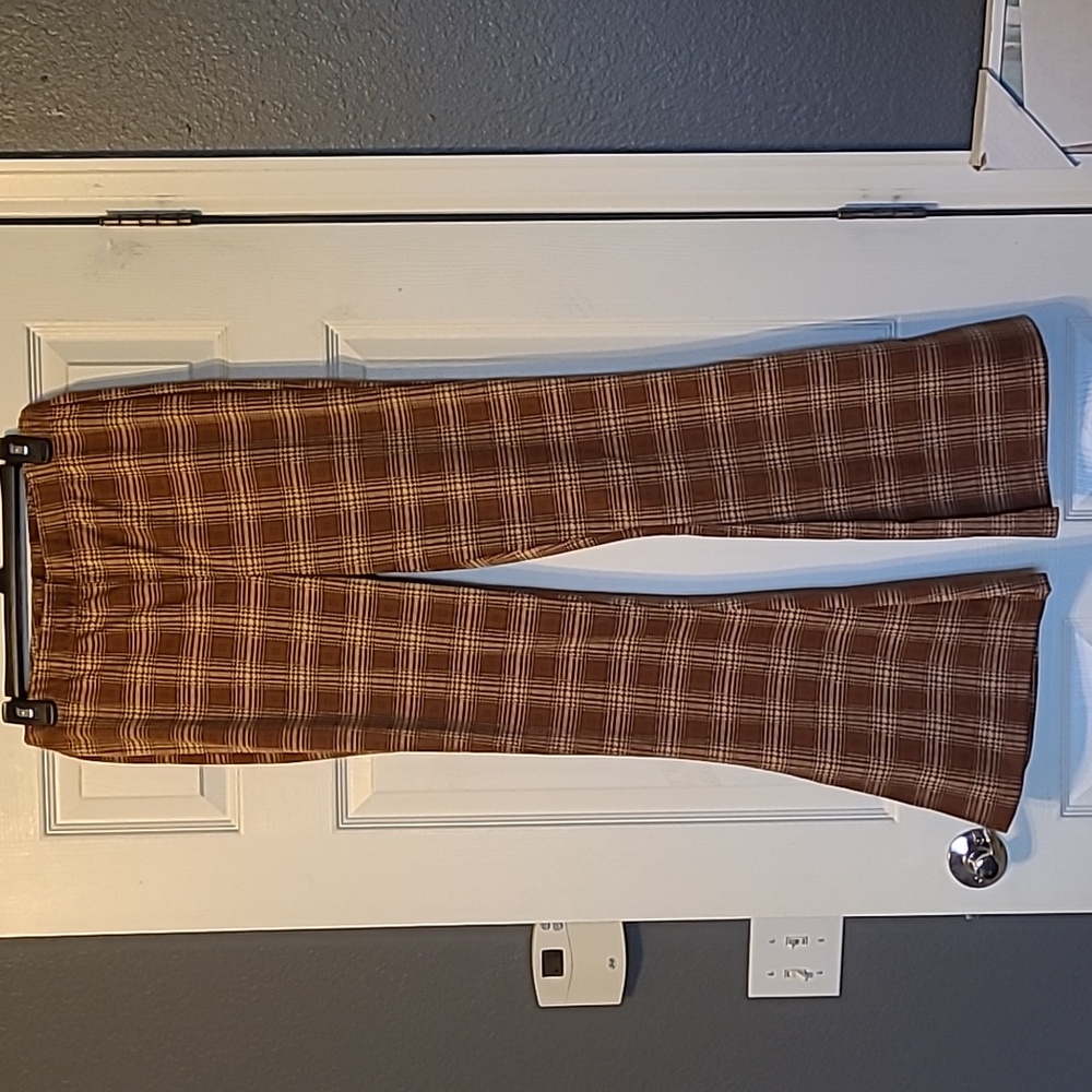 Wild Fable Brown Checkered Pants